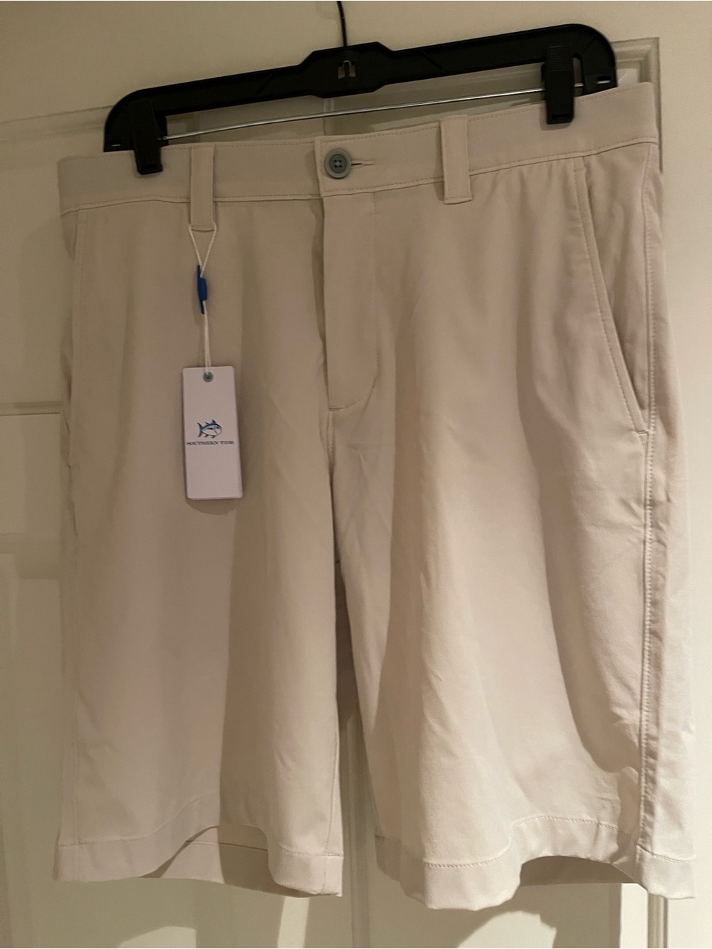 Southern Tide Men's Flat Front Chino Shorts - Cream
